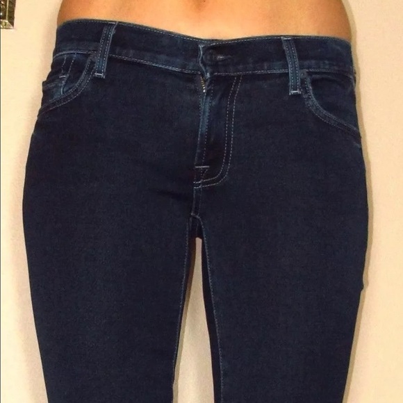 🆕 7 For All Mankind Skinny Bootcut Dark jeans - Picture 5 of 8